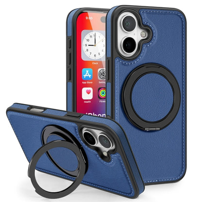 For iPhone 16 Yashi 360 Degree Rotating MagSafe Holder Phone Case(Blue) by buy2fix