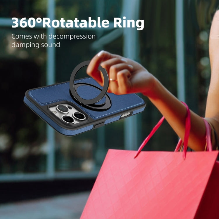 For iPhone 16 Yashi 360 Degree Rotating MagSafe Holder Phone Case(Blue) by buy2fix