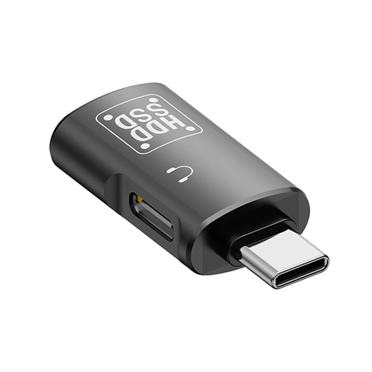 USB-C / Type-C to USB, USB-C / Type-C OTG Adapter Support Earphone & Data Transmission(Black)