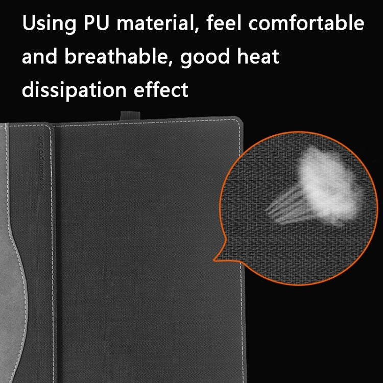 For Xiaomi Pro 15.6 2020 Laptop Anti-Drop Leather Protective Case(Dark Blue) by buy2fix