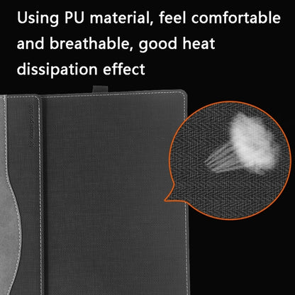 For Xiaomi Pro 15.6 2020 Laptop Anti-Drop Leather Protective Case(Grey) by buy2fix