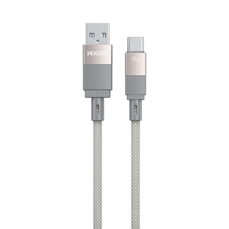 WK WDC-45 Magneto Series 1m 66W USB to Type-C Fast Charging Magnetic Data Cable(Grey) - USB-C & Type-C Cable by WK | Online Shopping UK | buy2fix