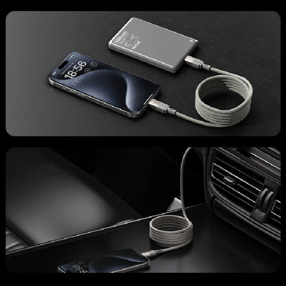 WK WDC-45 Magneto Series 1m 66W USB to Type-C Fast Charging Magnetic Data Cable(Grey) - USB-C & Type-C Cable by WK | Online Shopping UK | buy2fix