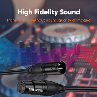 XLR 3 Pin Female to RJ45 Male Network Extension Cable for DMX-CON Controller Series, Length: 30cm(Black) by buy2fix