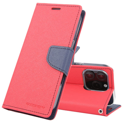 For iPhone 16 Pro Max GOOSPERY FANCY DIARY Cross Texture Leather Phone Case(Red) by GOOSPERY