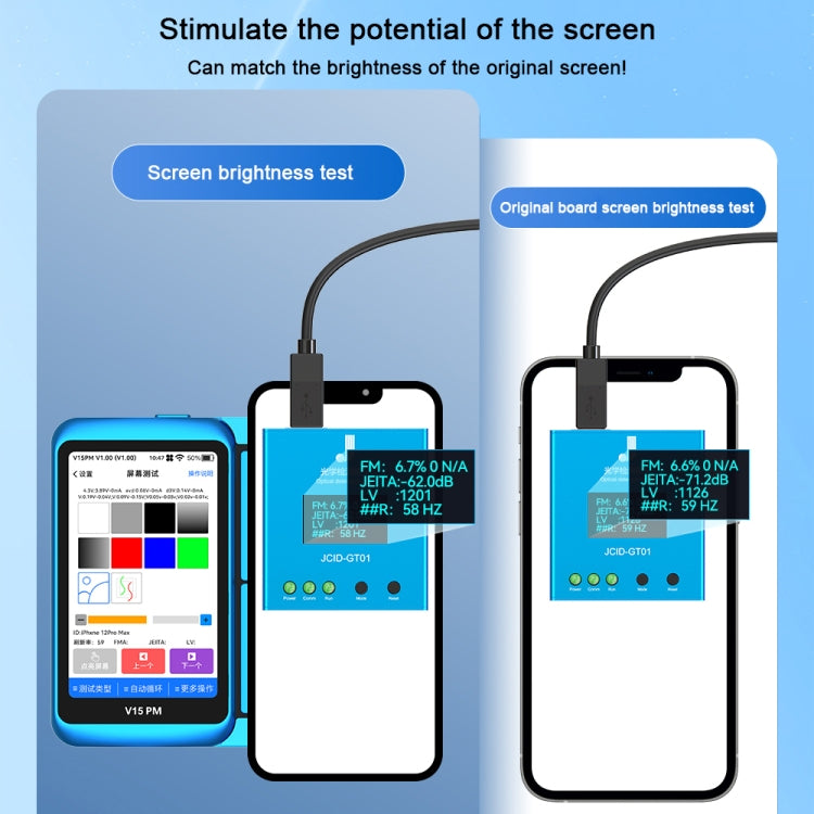 JCID V15PM Professional LCD Touch Screen Tester - Test Tools by JCID | Online Shopping UK | buy2fix