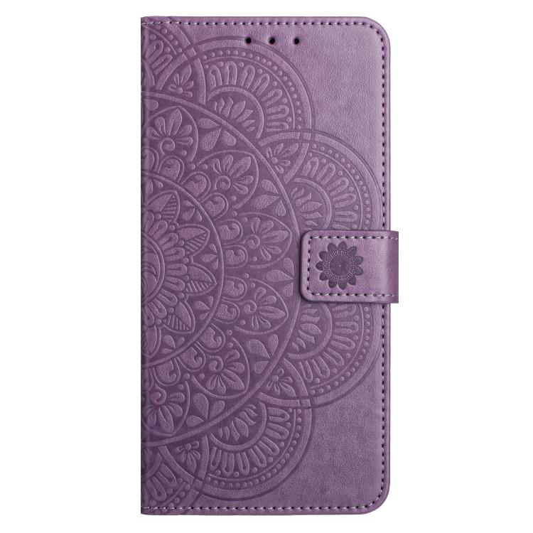 For iPhone Air Flower Embossed Leather Phone Case(Purple) - iPhone Air Cases by buy2fix | Online Shopping UK | buy2fix
