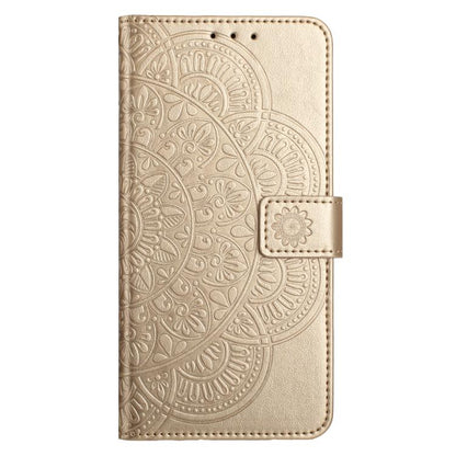 For iPhone Air Flower Embossed Leather Phone Case(Gold) - iPhone Air Cases by buy2fix | Online Shopping UK | buy2fix
