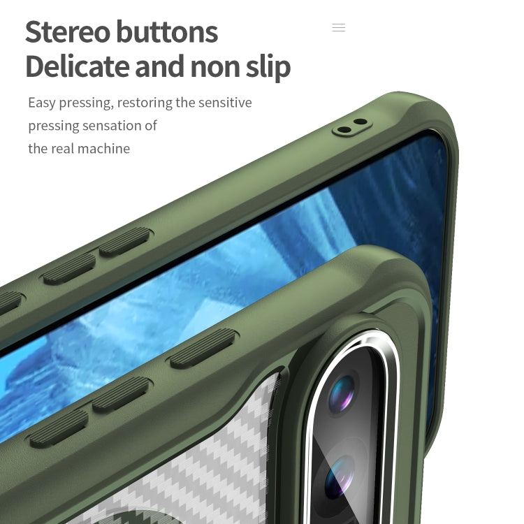 For Google Pixel 9 Pro XL Carbon Fiber Texture MagSafe Translucent Phone Case(Green) by buy2fix