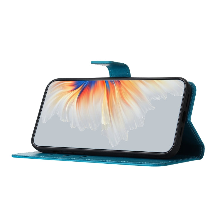 For Google Pixel 9 / 9 Pro Flower Embossed Leather Phone Case(Blue) by buy2fix