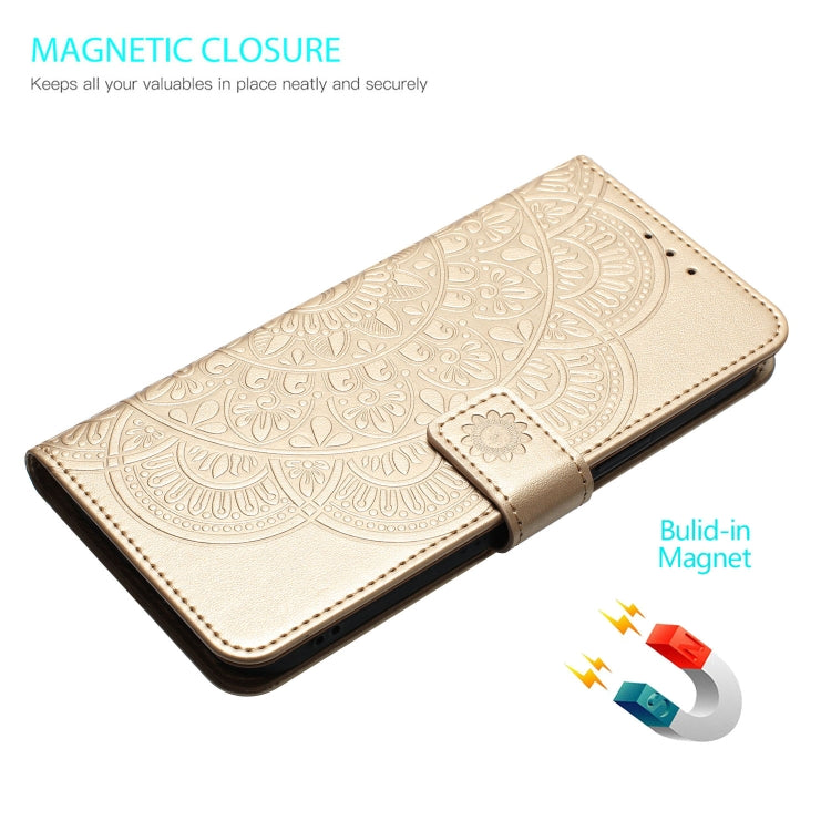 For Google Pixel 9 / 9 Pro Flower Embossed Leather Phone Case(Gold) by buy2fix