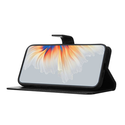 For Motorola Edge 2024 Flower Embossed Leather Phone Case(Black) by buy2fix