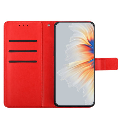 For Motorola Moto G Stylus 5G 2024 Flower Embossed Leather Phone Case(Red) by buy2fix