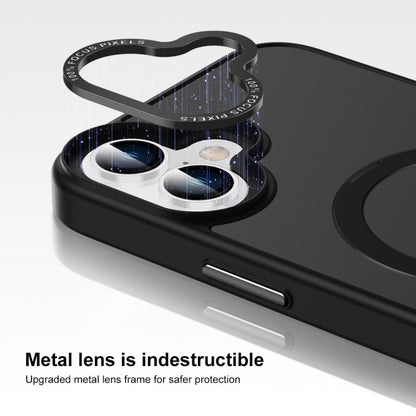 For iPhone 16 Pro Skin Feel MagSafe Magnetic Holder Phone Case(Black) by buy2fix