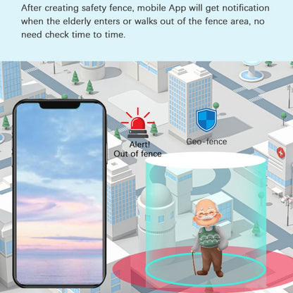 RF-V52-B 1.85 inch Screen GPS Smart Tracker WatchBand Support SOS Call / Health Monitoring For North America / South America(Red) by buy2fix