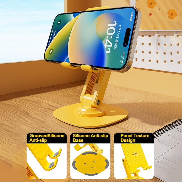 WEKOME WA-S103 Life Series Folding Rotating Desktop Holder(Yellow) - Desktop Holder by WK | Online Shopping UK | buy2fix