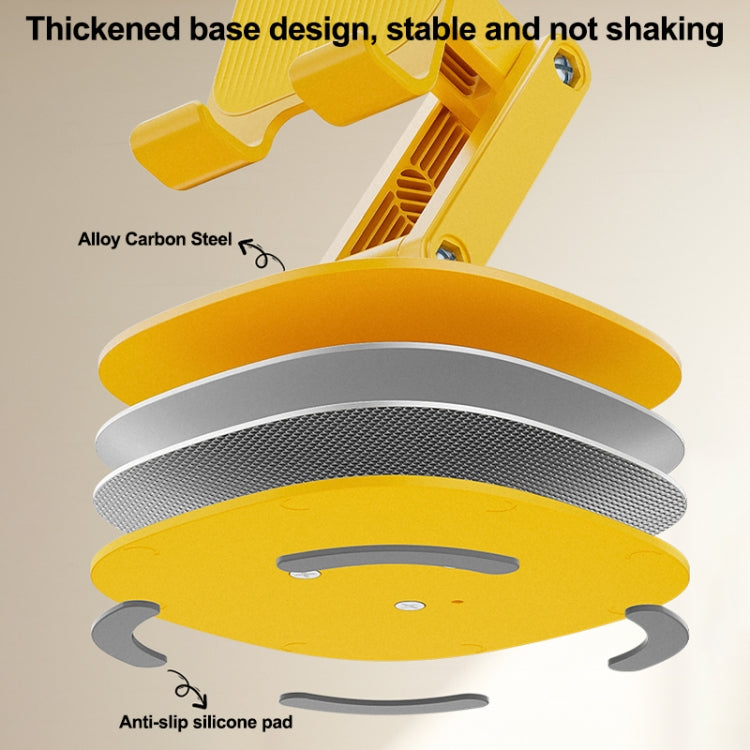 WEKOME WA-S103 Life Series Folding Rotating Desktop Holder(Yellow) - Desktop Holder by WK | Online Shopping UK | buy2fix
