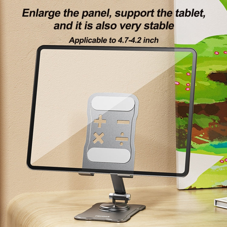 WEKOME WA-S104 Life Series Metal Foldable Rotating Desktop Holder(Tarnish) - Desktop Holder by WK | Online Shopping UK | buy2fix