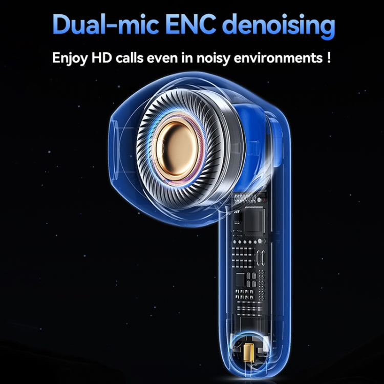 WEKOME WS-07 Armor ENC Noise Reduction Wireless Bluetooth Earphone(Blue) - TWS Earphone by WK | Online Shopping UK | buy2fix