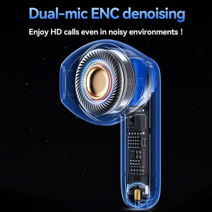 WEKOME WS-07 Armor ENC Noise Reduction Wireless Bluetooth Earphone(Blue) - TWS Earphone by WK | Online Shopping UK | buy2fix