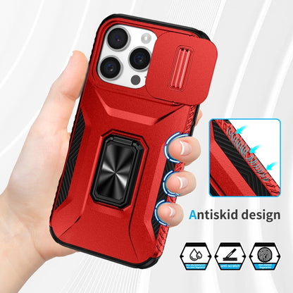For iPhone 16 Pro Max Sliding Camshield Holder Phone Case(Red) by buy2fix