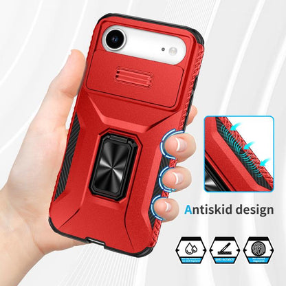 For iPhone Air Sliding Camshield Holder Phone Case(Red) - iPhone Air Cases by buy2fix | Online Shopping UK | buy2fix