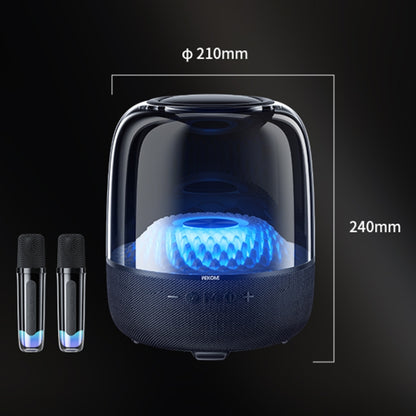 WEKOME Beluga D16 Spiritful Island Desktop Bluetooth Speaker With Dual Microphones(Black) - Desktop Speaker by WK | Online Shopping UK | buy2fix