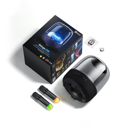WEKOME Beluga D16 Spiritful Island Desktop Bluetooth Speaker With Dual Microphones(Black) - Desktop Speaker by WK | Online Shopping UK | buy2fix