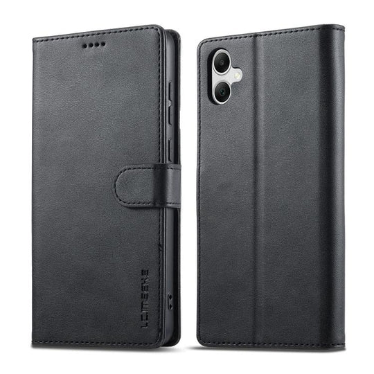 For Samsung Galaxy A07 4G LC.IMEEKE Calf Texture Leather Phone Case(Black)