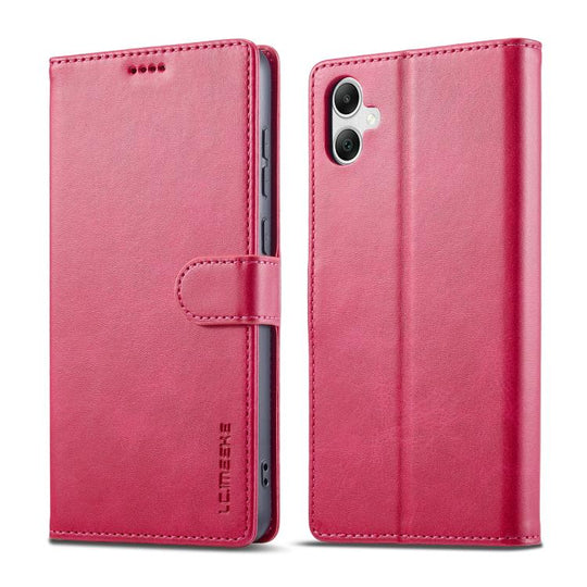 For Samsung Galaxy A07 4G LC.IMEEKE Calf Texture Leather Phone Case(Red)