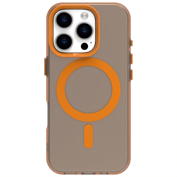 For iPhone 16 Pro Max Candy Magsafe PC Hybrid TPU Phone Case(Orange) by buy2fix
