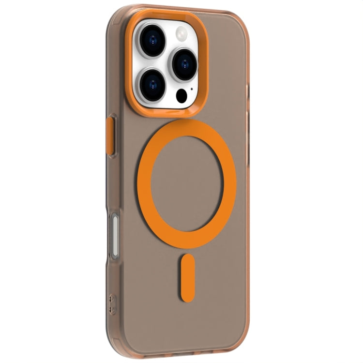 For iPhone 16 Pro Max Candy Magsafe PC Hybrid TPU Phone Case(Orange) by buy2fix