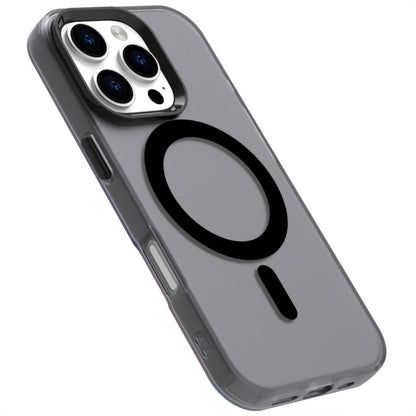 For iPhone 16 Pro Max Candy Magsafe PC Hybrid TPU Phone Case(Black) by buy2fix