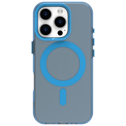 For iPhone 16 Pro Max Candy Magsafe PC Hybrid TPU Phone Case(Blue) by buy2fix