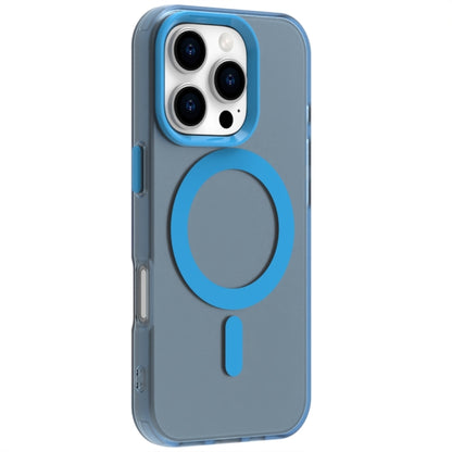 For iPhone 16 Pro Max Candy Magsafe PC Hybrid TPU Phone Case(Blue) by buy2fix