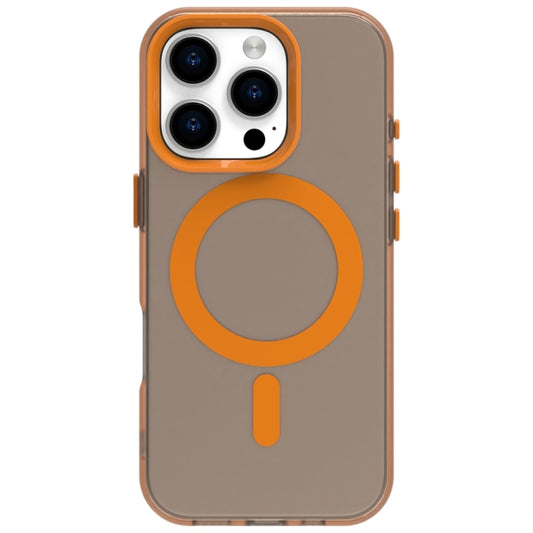 For iPhone 16 Pro Candy Magsafe PC Hybrid TPU Phone Case(Orange) by buy2fix