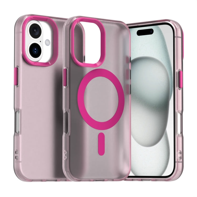 For iPhone 16 Plus Candy Magsafe PC Hybrid TPU Phone Case(Red) by buy2fix