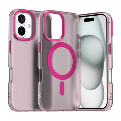 For iPhone 16 Plus Candy Magsafe PC Hybrid TPU Phone Case(Red) by buy2fix