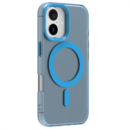 For iPhone 16 Plus Candy Magsafe PC Hybrid TPU Phone Case(Blue) by buy2fix