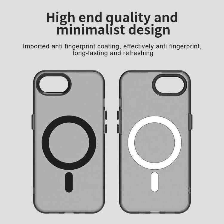 For iPhone 16e Candy Magsafe PC Hybrid TPU Phone Case(Black) - iPhone 16e Cases by buy2fix | Online Shopping UK | buy2fix