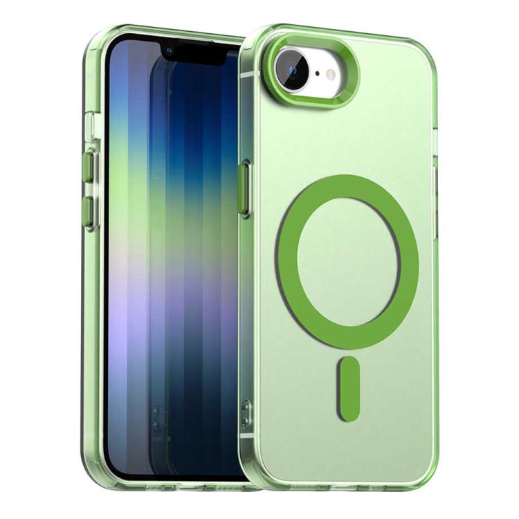 For iPhone 16e Candy Magsafe PC Hybrid TPU Phone Case(Green) - iPhone 16e Cases by buy2fix | Online Shopping UK | buy2fix