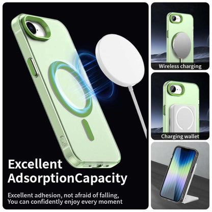 For iPhone 16e Candy Magsafe PC Hybrid TPU Phone Case(Green) - iPhone 16e Cases by buy2fix | Online Shopping UK | buy2fix