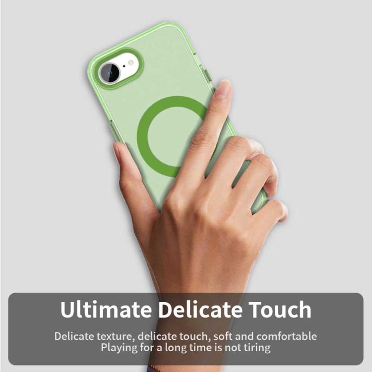 For iPhone 16e Candy Magsafe PC Hybrid TPU Phone Case(Green) - iPhone 16e Cases by buy2fix | Online Shopping UK | buy2fix