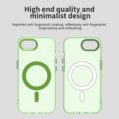 For iPhone 16e Candy Magsafe PC Hybrid TPU Phone Case(Green) - iPhone 16e Cases by buy2fix | Online Shopping UK | buy2fix