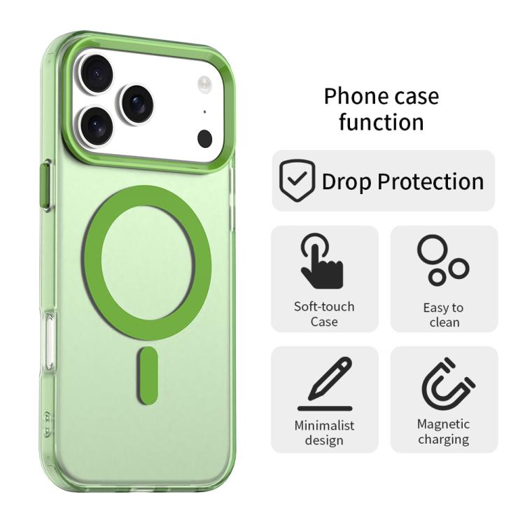 For iPhone 17 Pro Max Candy Magsafe PC Hybrid TPU Phone Case(Green) - iPhone 17 Pro Max Cases by buy2fix | Online Shopping UK | buy2fix