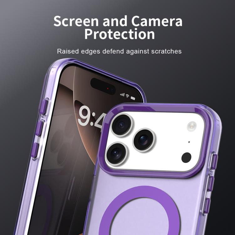 For iPhone 17 Pro Max Candy Magsafe PC Hybrid TPU Phone Case(Purple) - iPhone 17 Pro Max Cases by buy2fix | Online Shopping UK | buy2fix