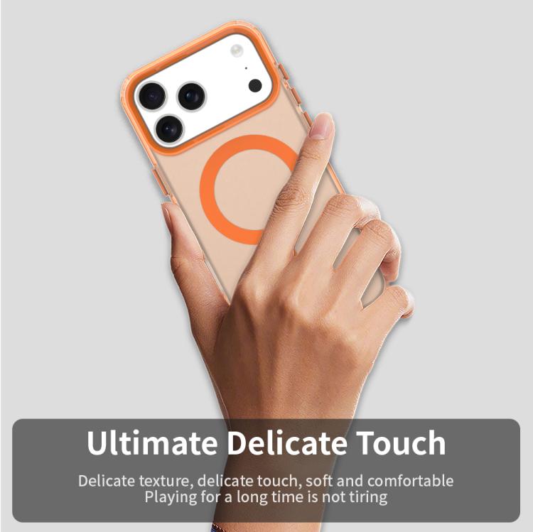 For iPhone 17 Pro Candy Magsafe PC Hybrid TPU Phone Case(Orange) - iPhone 17 Pro Cases by buy2fix | Online Shopping UK | buy2fix