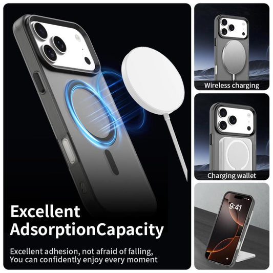 For iPhone 17 Pro Candy Magsafe PC Hybrid TPU Phone Case(Black) - iPhone 17 Pro Cases by buy2fix | Online Shopping UK | buy2fix