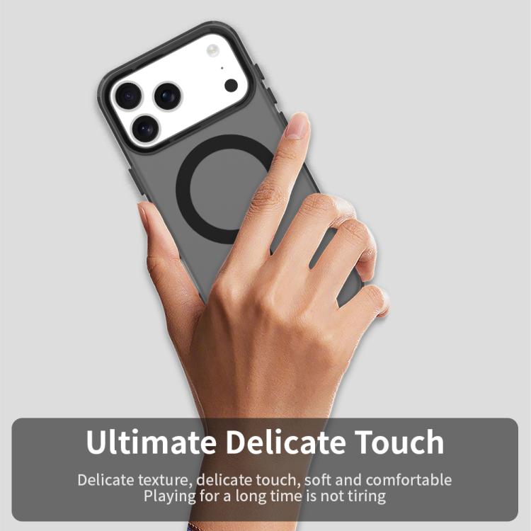 For iPhone 17 Pro Candy Magsafe PC Hybrid TPU Phone Case(Black) - iPhone 17 Pro Cases by buy2fix | Online Shopping UK | buy2fix