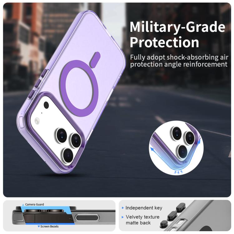 For iPhone 17 Pro Candy Magsafe PC Hybrid TPU Phone Case(Purple) - iPhone 17 Pro Cases by buy2fix | Online Shopping UK | buy2fix